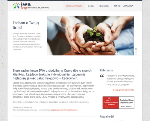 Strona internetowa dla biura rachunkowego