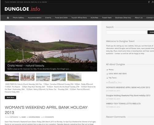 strona internetowa dla miejscowości Dungloe